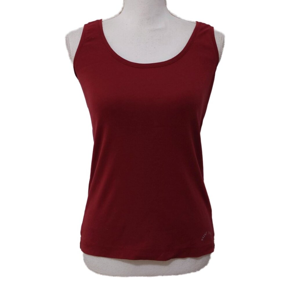 Saint James Maroon 100% Cotton Tank Top